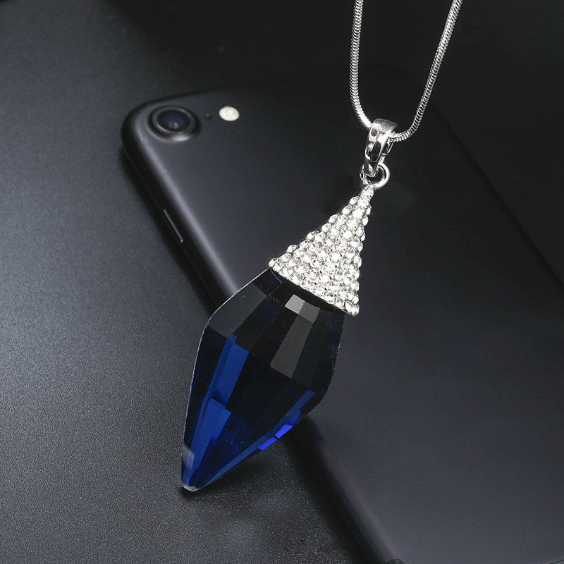 Women's Versatile Diamond Diamond Crystal Sweater Chain