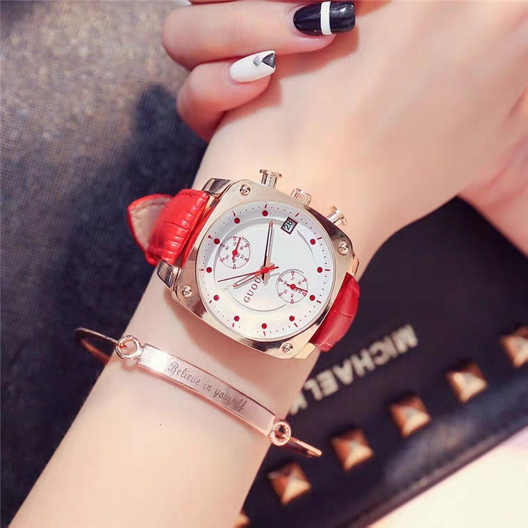 GUOU Fashion Korean Square Watch