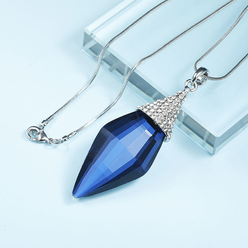 Women's Versatile Diamond Diamond Crystal Sweater Chain