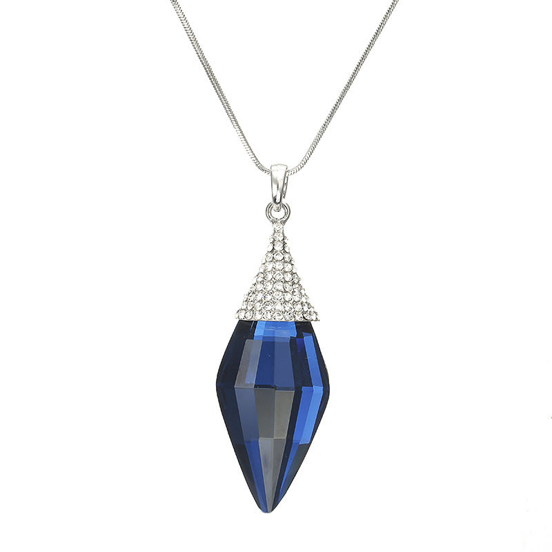 Women's Versatile Diamond Diamond Crystal Sweater Chain