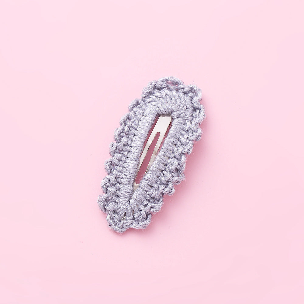 Wool Braided Edge Seamless Cute Children's Hair Clip