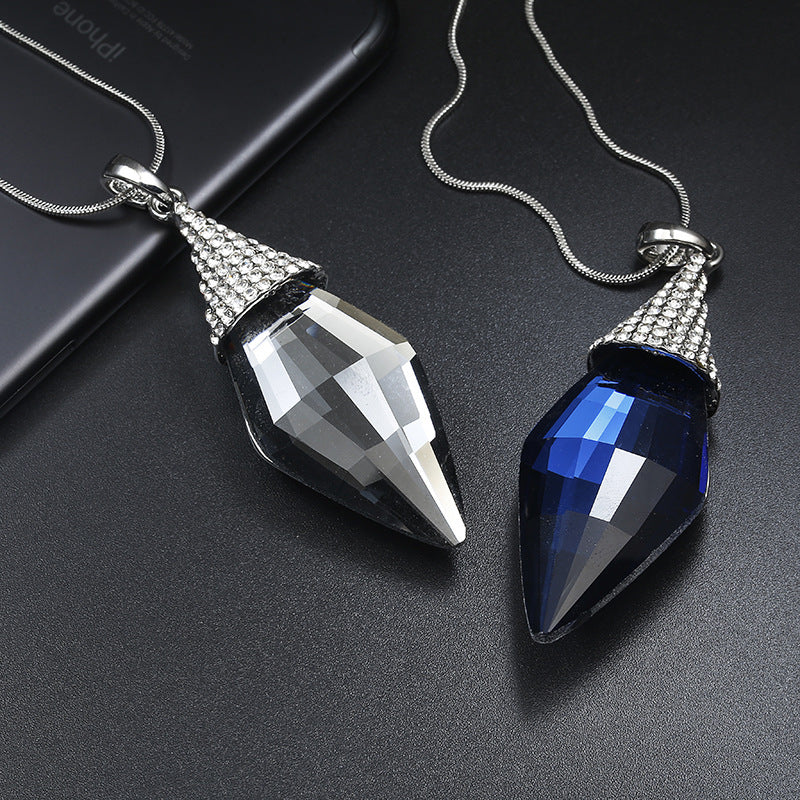 Women's Versatile Diamond Diamond Crystal Sweater Chain