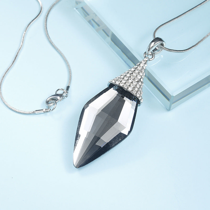 Women's Versatile Diamond Diamond Crystal Sweater Chain