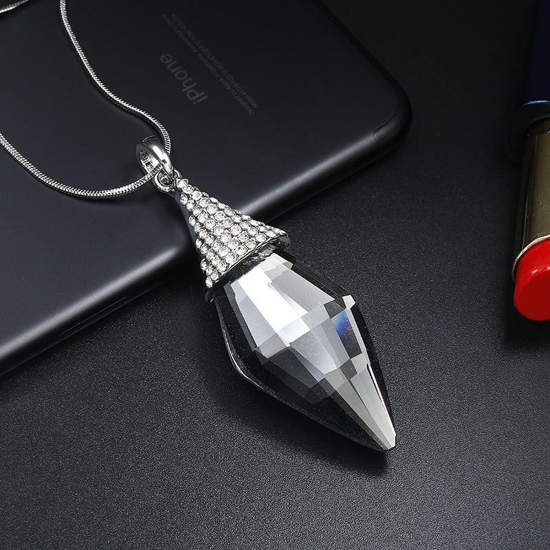 Women's Versatile Diamond Diamond Crystal Sweater Chain