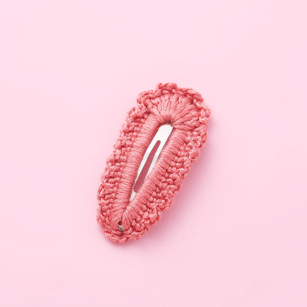 Wool Braided Edge Seamless Cute Children's Hair Clip