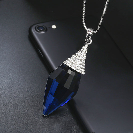 Women's Versatile Diamond Diamond Crystal Sweater Chain