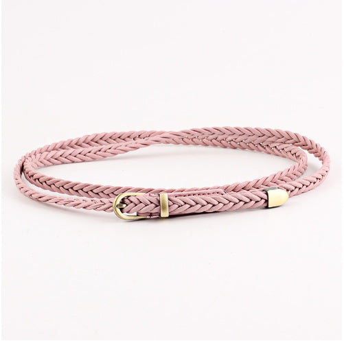 Woven Belt Female Pin Buckle Retro Casual