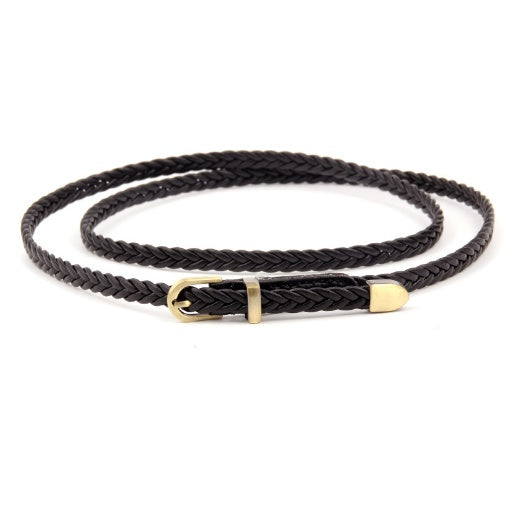 Woven Belt Female Pin Buckle Retro Casual