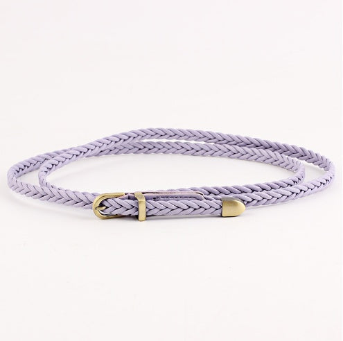Woven Belt Female Pin Buckle Retro Casual