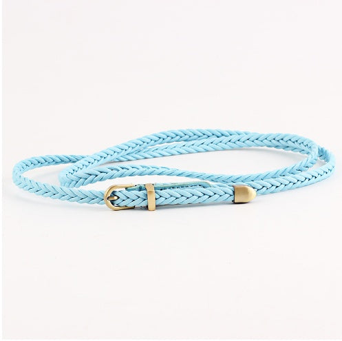 Woven Belt Female Pin Buckle Retro Casual