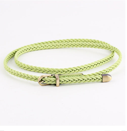 Woven Belt Female Pin Buckle Retro Casual