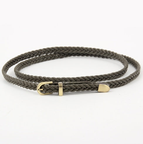 Woven Belt Female Pin Buckle Retro Casual